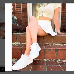 Steve Madden White Sneakers Size 11 B